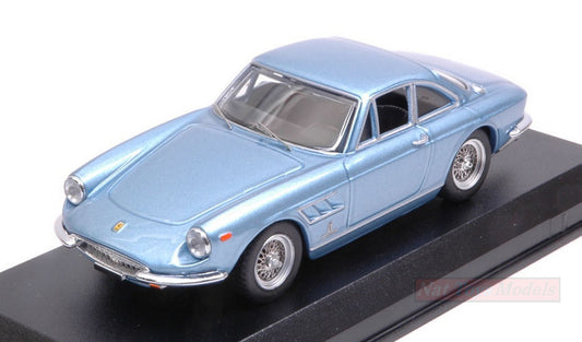 SCALE MODEL COMPATIBLE WITH FERRARI 330 GTC 1966 METALLIC LIGHT BLUE 1:43 BEST MODEL BT9702