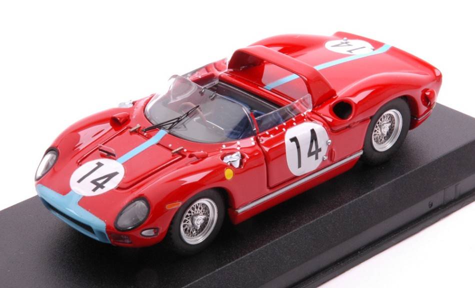 SCALE MODEL COMPATIBLE WITH FERRARI 330 P N.14 2nd LM 1964 HILL-BONNIER 1:43 ART MODEL AM0200-2