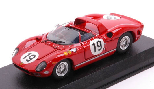 SCALE MODEL COMPATIBLE WITH FERRARI 330 P N.19 3rd LM 1964 SURTEES-BANDINI 1:43 ART MODEL AM0166-2