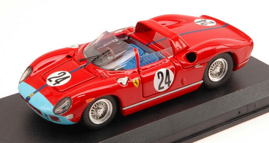 SCALE MODEL COMPATIBLE WITH FERRARI 330 P N.24 DNF SEBRING 1964 HILL-BONNIER 1:43 ART MODEL AM0185