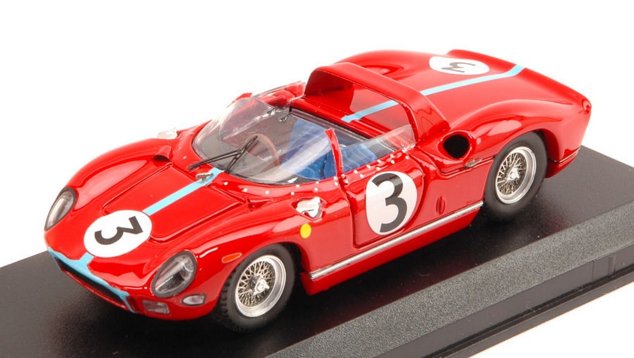 SCALE MODEL COMPATIBLE WITH FERRARI 330 P N.3 WINNER TOURIST TROPHY 1964 G.HILL 1:43 ART MODEL AM0289
