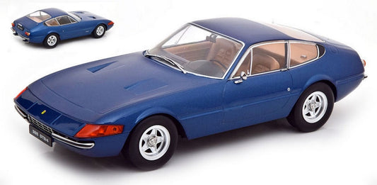 SCALE MODEL COMPATIBLE WITH FERRARI 365 GTB/4 DAYTONA COUPE' 2 SERIES 1971 BLUE METALLIC 1:18 KK SCALE KKDC180592