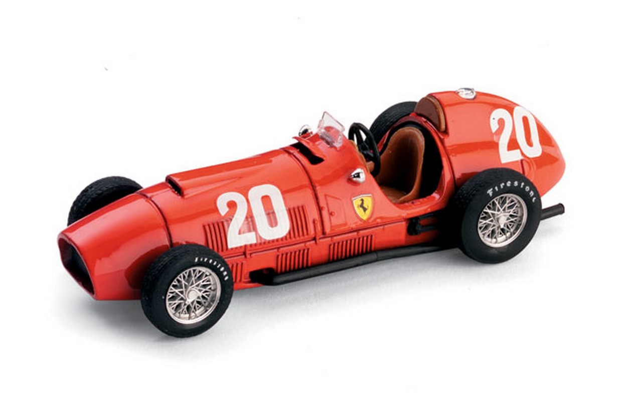 MODELLINO IN SCALA COMPATIBILE CON FERRARI 375 A.ASCARI 1951 N.20 6th SVIZZERA GP 1:43 BRUMM BM0125