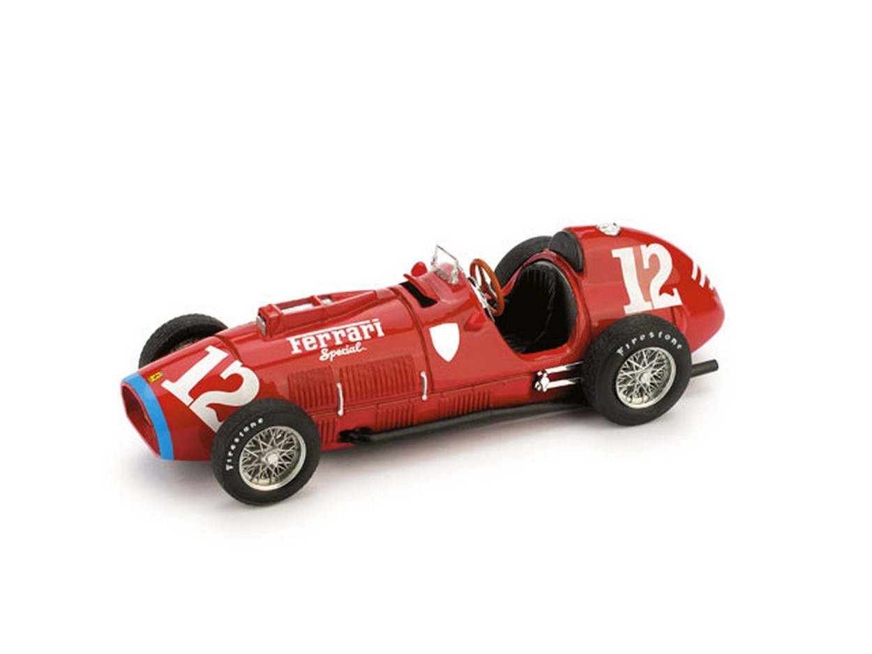 SCALE MODEL COMPATIBLE WITH FERRARI 375 A.ASCARI 1952 N.12 ROOKYE TEST INDIANAPOLIS UPD LIM.1000 BRUMM BM0126B