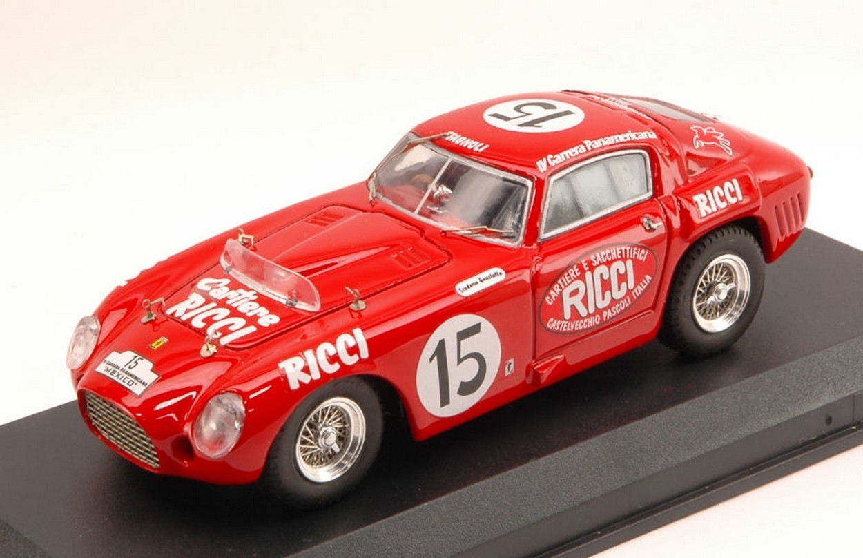 SCALE MODEL COMPATIBLE WITH FERRARI 375 MM N.15 FATAL ACCIDENT CARR.PAN.1953 STAGNOLI-SCOTUZZI 1:43 ART MODEL AM0109
