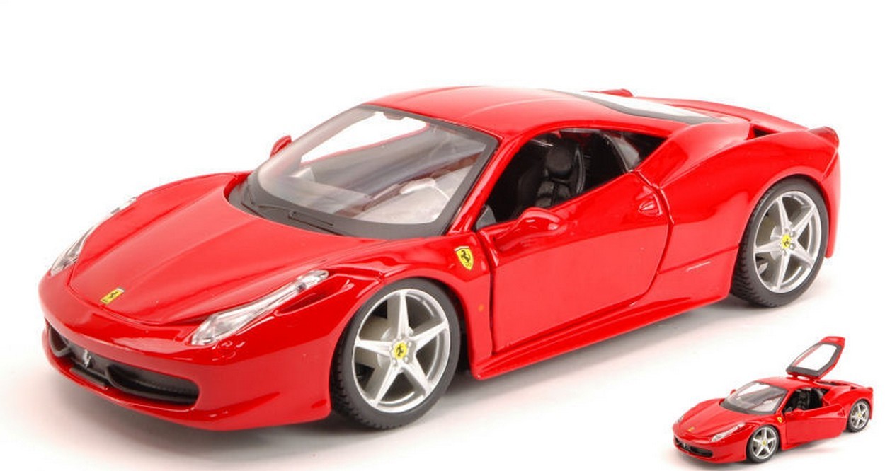 SCALE MODEL COMPATIBLE WITH FERRARI 458 ITALIA 2009 RED 1:24 BURAGO BU26003R