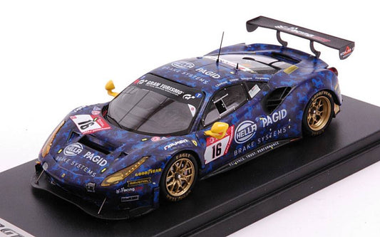 SCALE MODEL COMPATIBLE WITH FERRARI 488 GT3 EVO N.16 24H NURBURGRING 2020 KOLH./ROG./KOHL./SZYMK1:43 LOOKSMART LSRC081