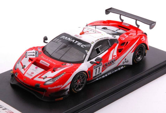 SCALE MODEL COMPATIBLE WITH FERRARI 488 GT3 N.11 24H SPA 2021 KOHM./ZOLLO/RODA/FUMANELLI 1:43 LOOKSMART LSRC108