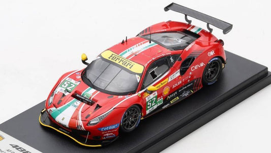 SCALE MODEL COMPATIBLE WITH FERRARI 488 GTE EVO AF CORSE N.52 3rd LMGTE 2022 MOLINA/FUOCO/RIGON 1:43 LOOKSMART LSLM140