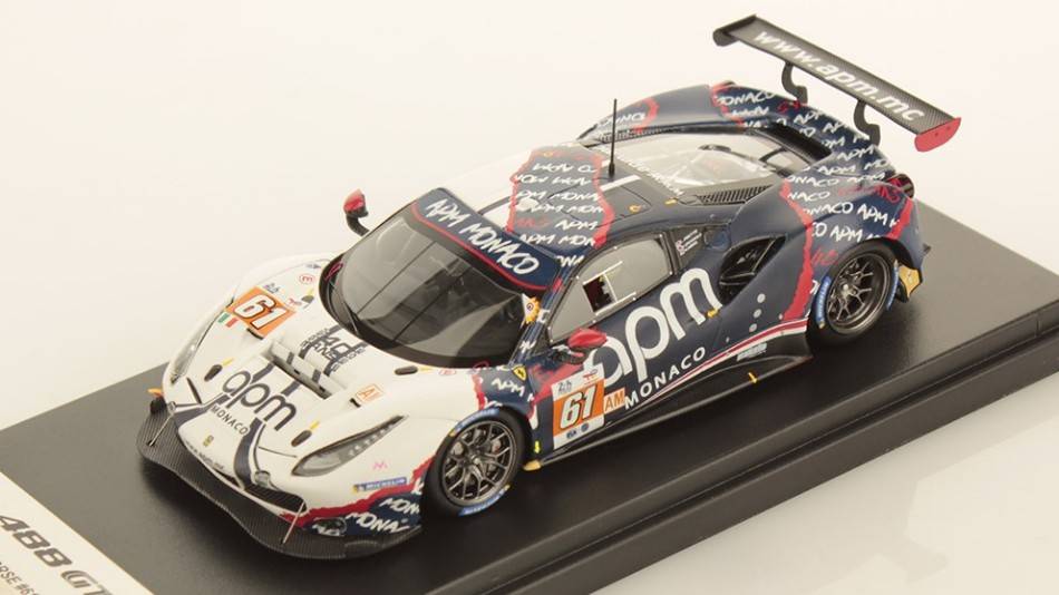 MODÈLE RÉDUIT COMPATIBLE AVEC FERRARI 488 GTE EVO AF CORSE N.61 LM 2022 PRETTE/GRUNEWALD/ABRIL 1:43 LOOKSMART LSLM148