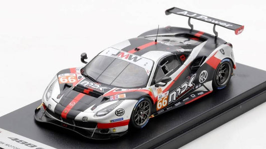 SCALE MODEL COMPATIBLE WITH FERRARI 488 GTE EVO JMW MN66 LM 2022 VAN DER ZANDE/KVAMME/HART 1:43 LOOKSMART LSLM149