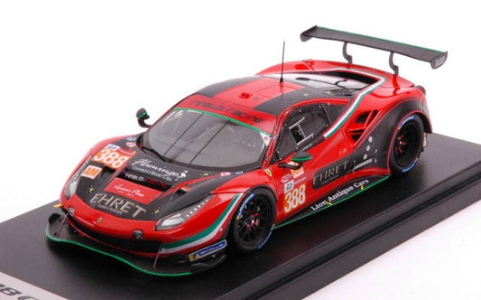 SCALE MODEL COMPATIBLE WITH FERRARI 488 GTE EVO N.388 24H LM 2021 EHRET/HOOK/BLEEKEMOLEN 1:43 LOOKSMART LSLM133
