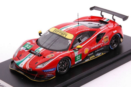 SCALE MODEL COMPATIBLE WITH FERRARI 488 GTE EVO N.52 LMGTE 24H LM 2021 SERRA/MOLINA/BIRD 1:43 LOOKSMART LSLM122