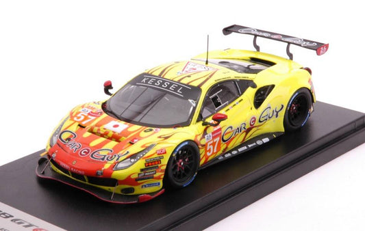 SCALE MODEL COMPATIBLE WITH FERRARI 488 GTE EVO N.57 LMGTE 24H LM 2021 KIMURA/AANDREWS/JENSEN 1:43 LOOKSMART LSLM126