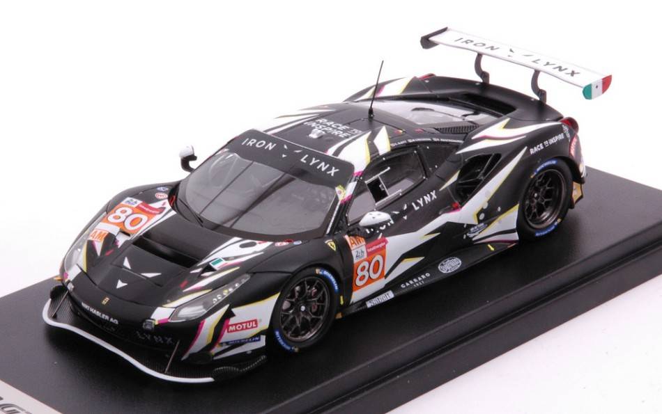 SCALE MODEL COMPATIBLE WITH FERRARI 488 GTE EVO N.80 3rd AM CL.24H LM 2021 CRESS./MASTRON./ILOT 1:43 LOOKSMART LSLM130