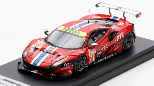 SCALE MODEL COMPATIBLE WITH FERRARI 488 GTE EVO SPIRIT N.71 LM 2022 VDDEZOTEUX/RAGUES/AUBRY 1:43 LOOKSMART LSLM150