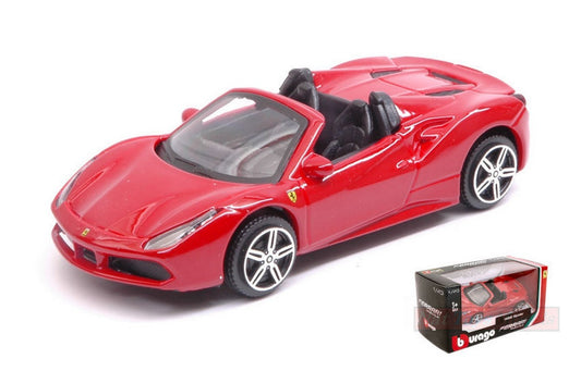 SCALE MODEL COMPATIBLE WITH FERRARI 488 SPIDER RED 1:43 BURAGO BU36026R