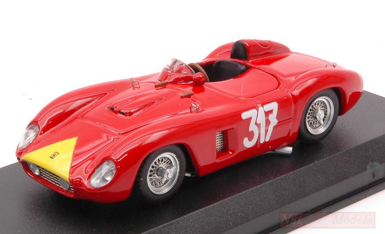 MODELLINO IN SCALA COMPATIBILE CON FERRARI 500 TR N.317 3rd GIRO DI SICILIA 1956 G.STARABBA 1:43 ART MODEL AM0415