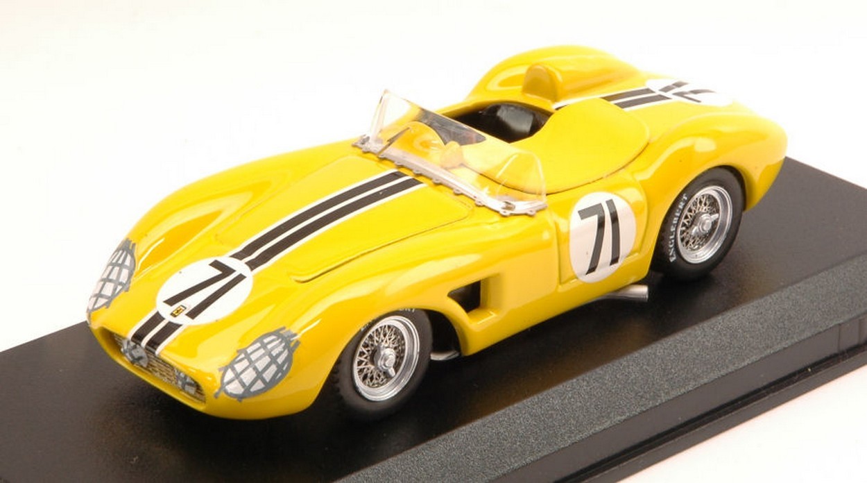 SCALE MODEL COMPATIBLE WITH FERRARI 500 TRC N.71 27th SEBRING 1958 DE LA MESA-GONZALEZ-MENA 1:43 ART MODEL AM0318