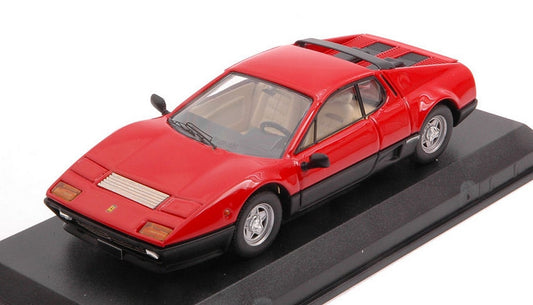 SCALE MODEL COMPATIBLE WITH FERRARI 512 BB 1976 RED/BLACK 1:43 BEST MODEL BT9802