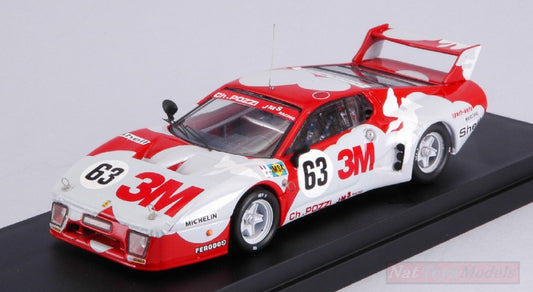 SCALE MODEL COMPATIBLE WITH FERRARI 512 BB LM N.63 ACCIDENT LM 1979 LECLERE-GREGG-BALLOT LENA 1:43 BEST MODEL BT9276-2