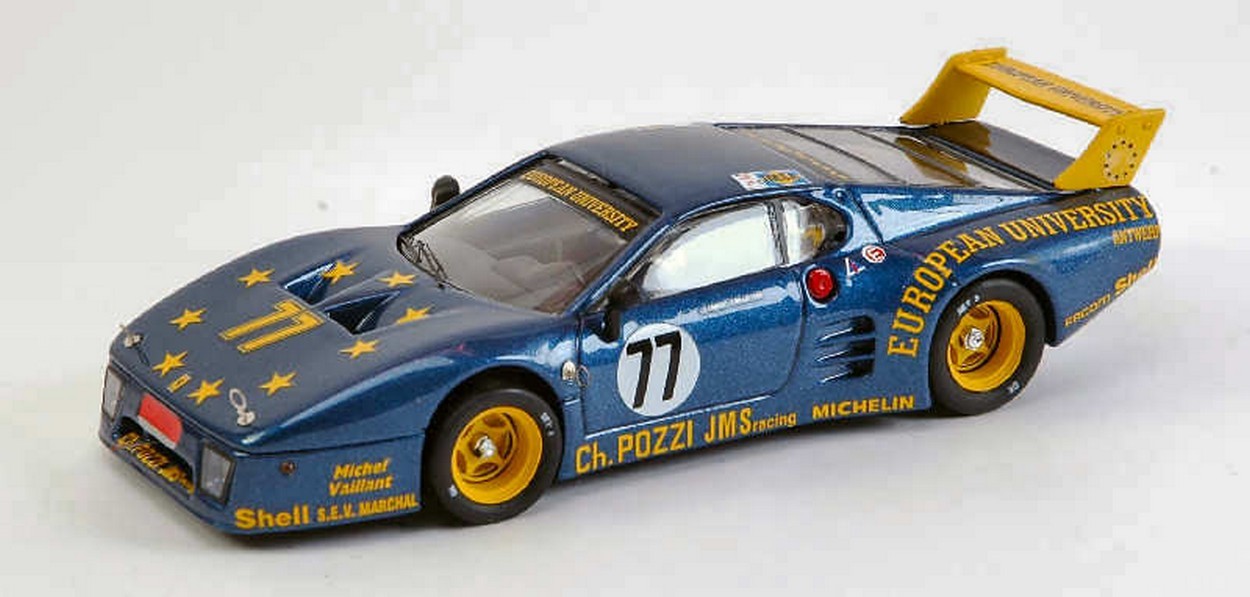 SCALE MODEL COMPATIBLE WITH FERRARI 512 BB N.77 DNF LM 1980 JCANDRUET-C.BALLOT LENA 1:43 BEST MODEL BT9339