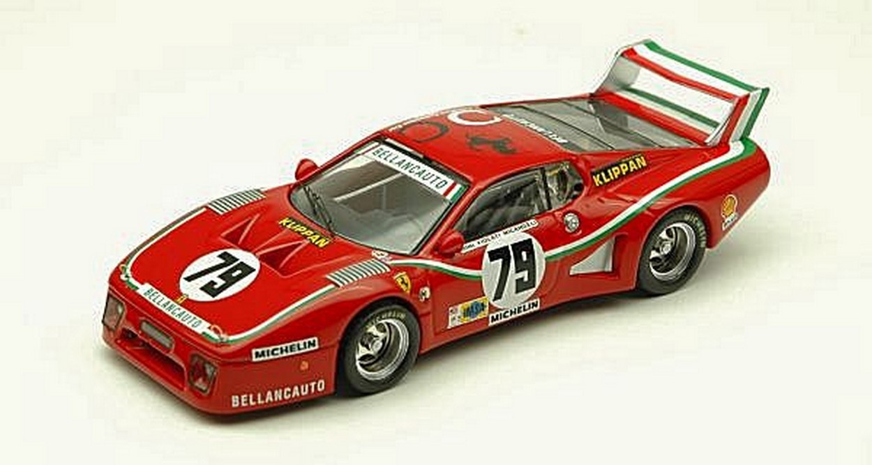 SCALE MODEL COMPATIBLE WITH FERRARI 512 BB N.79 ACCIDENT LM 1980 DINI-VIOLATI-MICANGELI 1:43 BEST MODEL BT9299