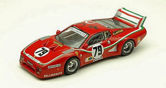 SCALE MODEL COMPATIBLE WITH FERRARI 512 BB N.79 ACCIDENT LM 1980 DINI-VIOLATI-MICANGELI 1:43 BEST MODEL BT9299