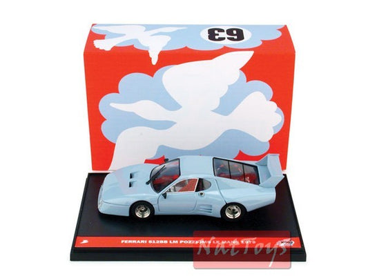 modellino IN SCALA COMPATIBILE CON FERRARI 512 BB SCUDERIA POZZI LM 1979 (DECALS x N.62 E 63) 1:43 BRUMM BMK002