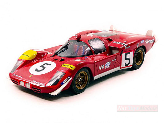 SCALE MODEL COMPATIBLE WITH FERRARI 512 S LONG TAIL N.5 ACCIDENT LM 1970 J.ICKX-P.SCHETTY 1:18 CMR CMR029