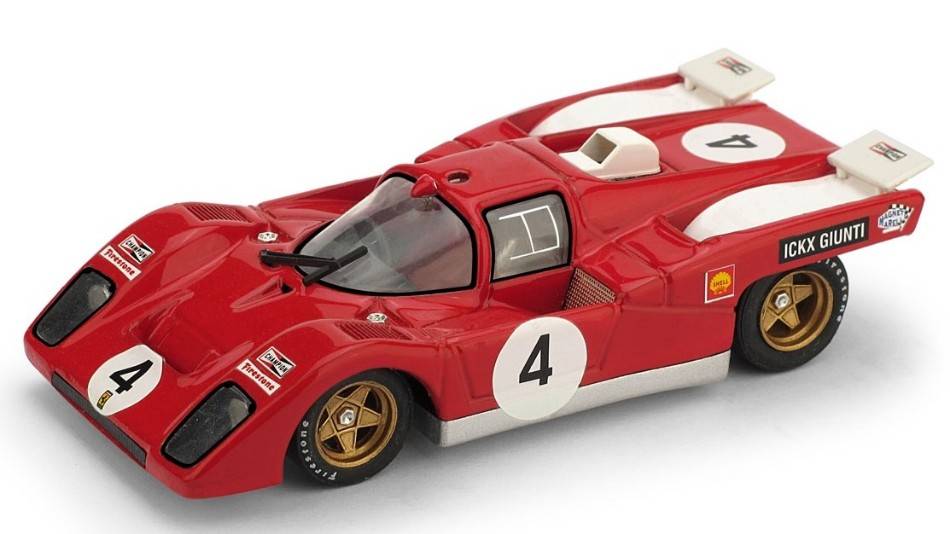 SCALE MODEL COMPATIBLE WITH FERRARI 512M N.4 WINNER 9h KYALAMY 1970 ICKX-GIUNTI 1:43 BRUMM BM0517