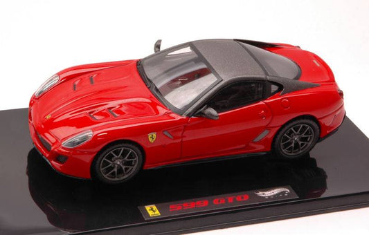 SCALE MODEL COMPATIBLE WITH FERRARI 599 GTO RED 1:43 HOT WHEELS HWT6267