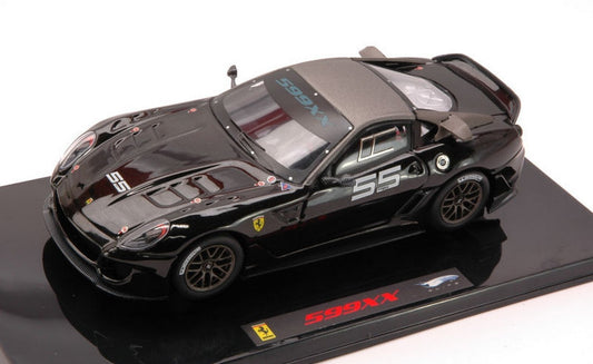 SCALE MODEL COMPATIBLE WITH FERRARI 599 XX RACING N.55 BLACK 1:43 HOT WHEELS HWT6264