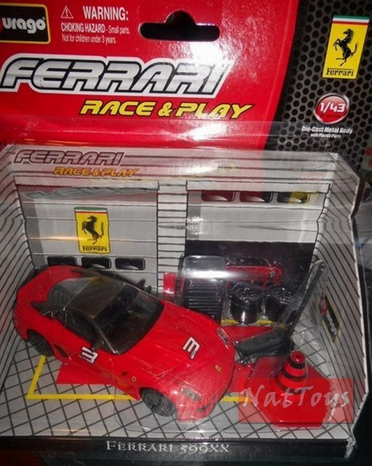 modellino IN SCALA COMPATIBILE CON Ferrari 599X Race & Play Auto 1:43 BURAGO