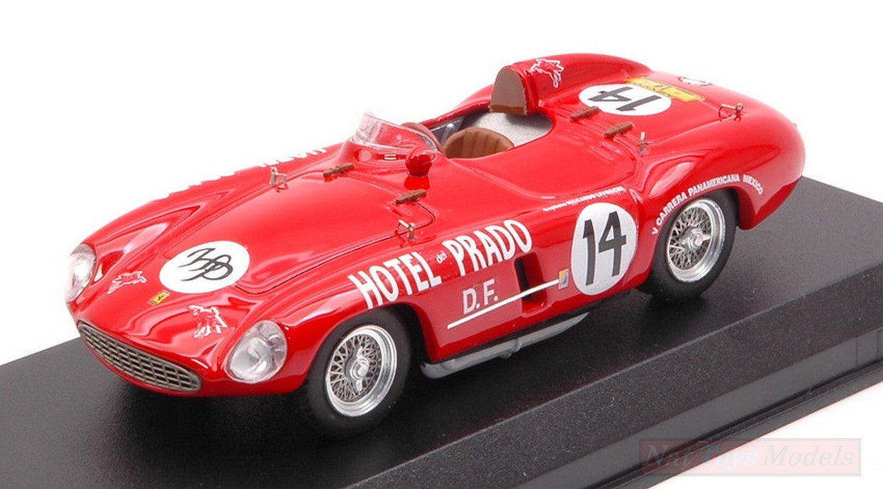 SCALE MODEL COMPATIBLE WITH FERRARI 750 MONZA N.14 CARRERA PANAMERICANA 1954 BRACCO-LIVOCCHI 1:43 ART MODEL AM0413