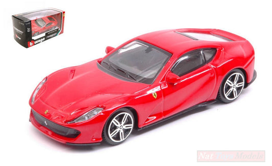 SCALE MODEL COMPATIBLE WITH FERRARI 812 SUPERFAST 2017 RED 1:43 BURAGO BU36032R