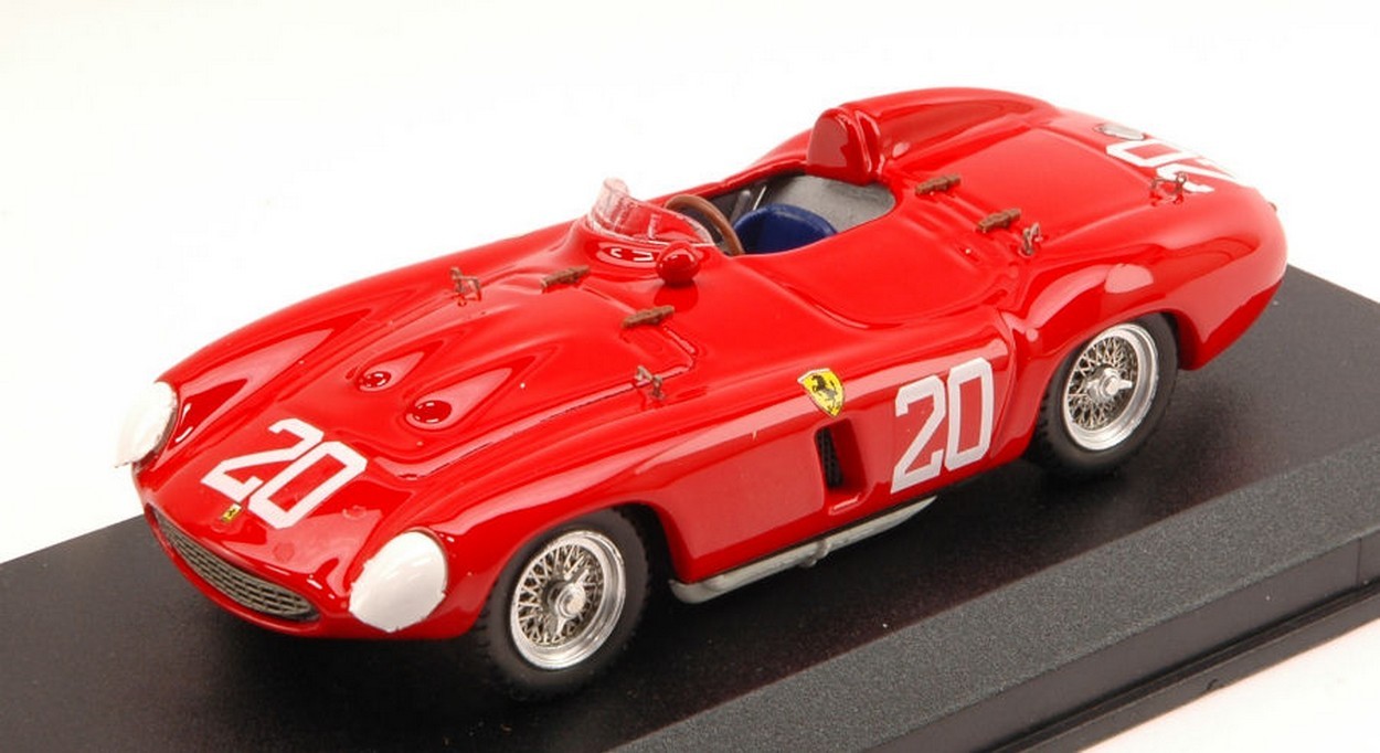 MODELLINO IN SCALA COMPATIBILE CON FERRARI 857 S N.20 WINNER NASSAU 1955 P.HILL 1:43 ART MODEL AM0278