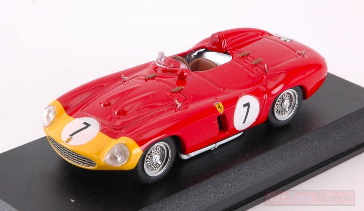 SCALE MODEL COMPATIBLE WITH FERRARI 857 S N.7 5th 1000 KM PARIS 1956 A.DE PORTAGO-P.HILL 1:43 ART MODEL AM0401