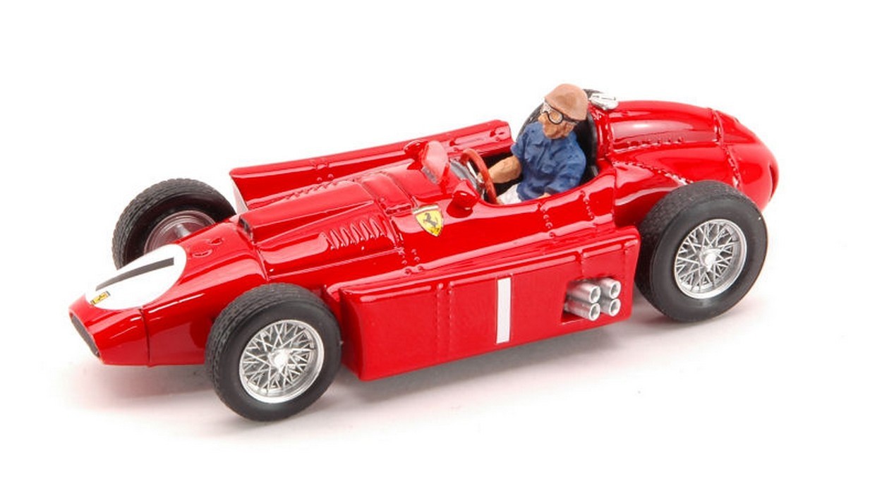 SCALE MODEL COMPATIBLE WITH FERRARI D 50 M.FANGIO 1956 N.1 WORLD CHAMPION G.BRITAIN GP W/PILOTE 1:43 BRUMM BM0076CH