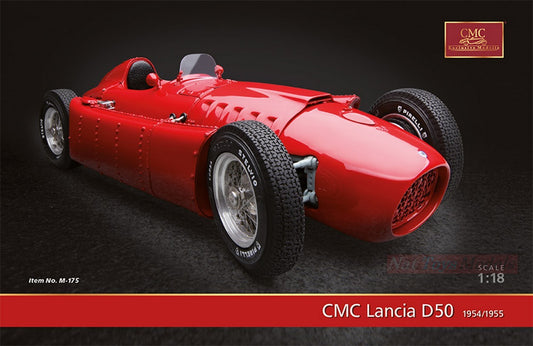 SCALE MODEL COMPATIBLE WITH FERRARI D50 1954-55 PRESS VERSION RED 1:18 CMC CMC175