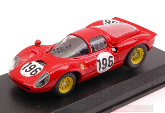 SCALE MODEL COMPATIBLE WITH FERRARI DINO 206 N.196 2nd TARGA FLORIO 1966 G.BAGHETTI-J.GUICHET 1:43 ART MODEL AM0111