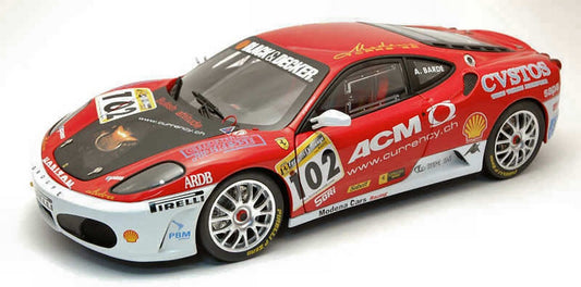 SCALE MODEL COMPATIBLE WITH FERRARI F 430 CHALLENGE N.102 EUROPE CHAMPION 2006 ANGE BARDE 1:18 HOT WHEELS L7113