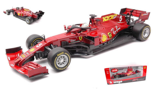 SCALE MODEL COMPATIBLE WITH FERRARI F1 SF1000 N.5 1000th TUSCANY GP 2020 SEBASTIAN VETTEL 1:18 BURAGO BU16808VM