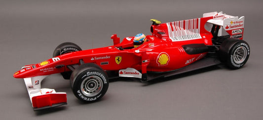 modellino IN SCALA COMPATIBILE CON Ferrari F10 Alonso 2010 Barhain GP 1:18 Elite Hot Wheels HWT6287