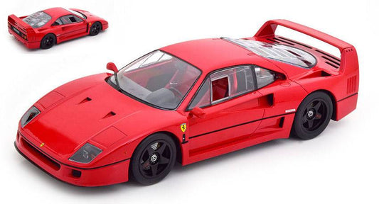 MODÈLE RÉDUIT COMPATIBLE AVEC FERRARI F40 LÉGER 1990 ROUGE 1:18 KK ÉCHELLE KKDC180811