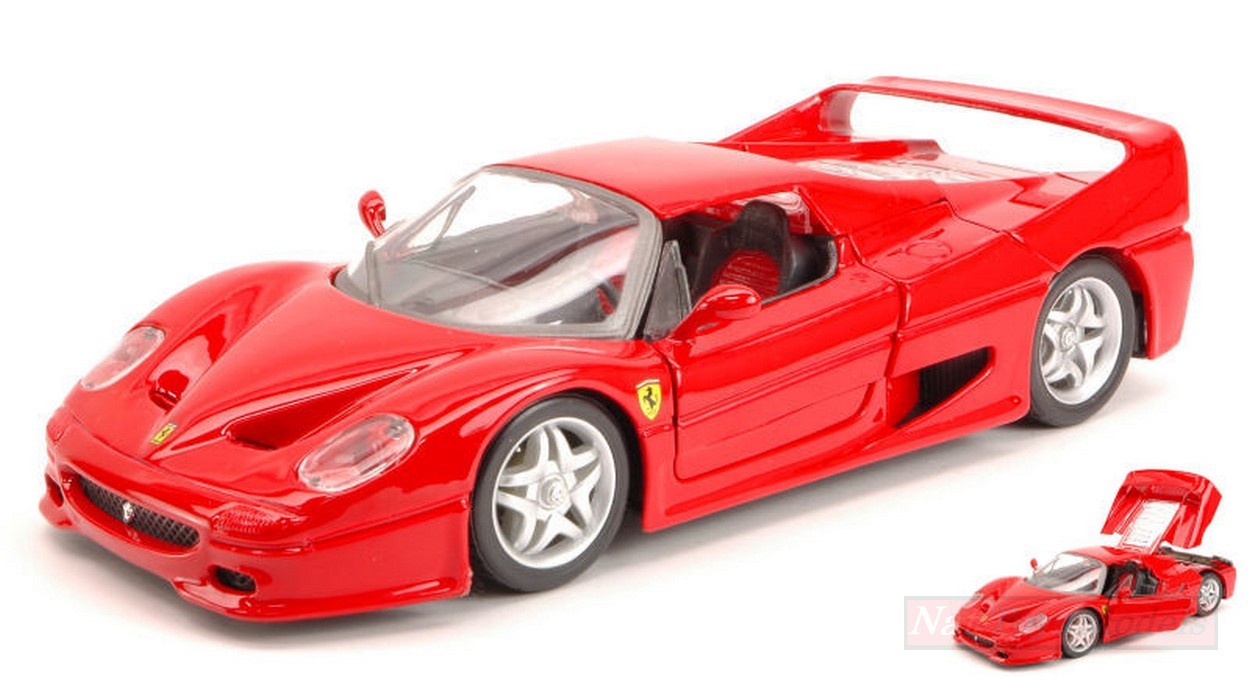 SCALE MODEL COMPATIBLE WITH FERRARI F50 1995 RED 1:24 BURAGO BU26010R