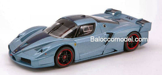 SCALE MODEL COMPATIBLE WITH FERRARI FXX 2005 AZUR/BLUE 1:43 HOT WHEELS HWN5611