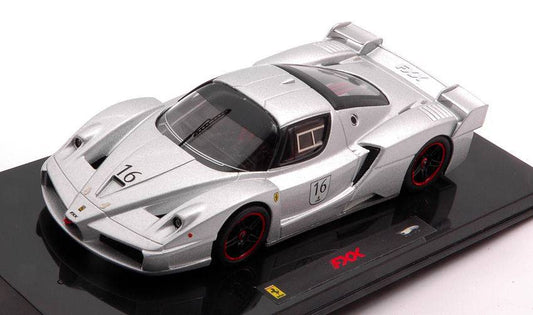 SCALE MODEL COMPATIBLE WITH FERRARI FXX 2005 N.16 SILVER 1:43 HOT WHEELS HWN5609