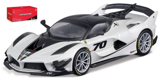 SCALE MODEL COMPATIBLE WITH FERRARI FXX-K EVO N.70 2017 WHITE 1:43 BURAGO BU36311
