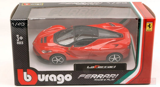 SCALE MODEL COMPATIBLE WITH FERRARI LA FERRARI 2013 RED 1:43 BURAGO BU31137